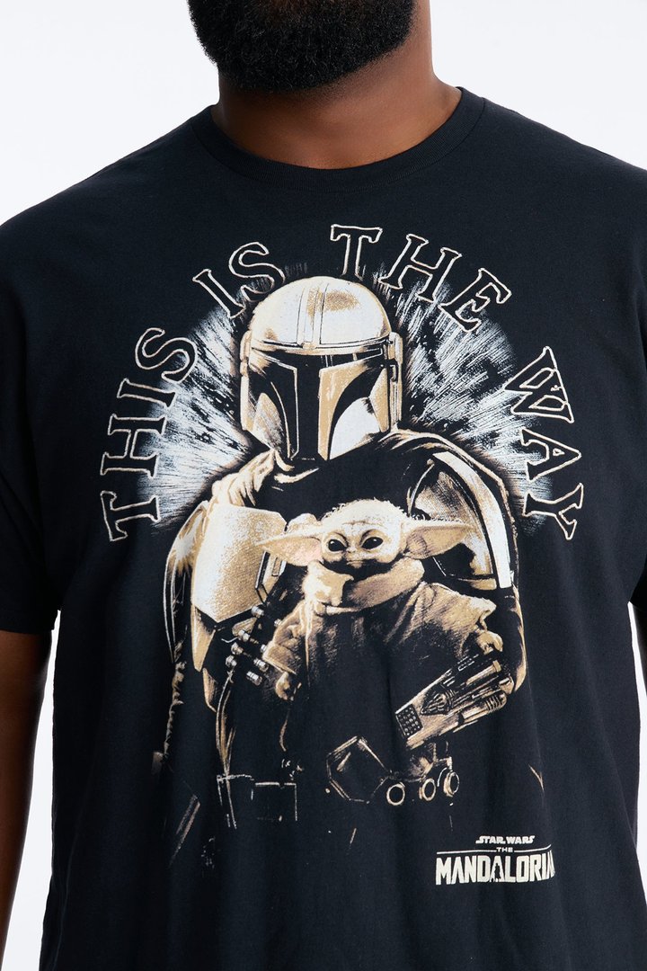 Star Wars The Mandalorian And Grogu Short Sleeve Tee - Black