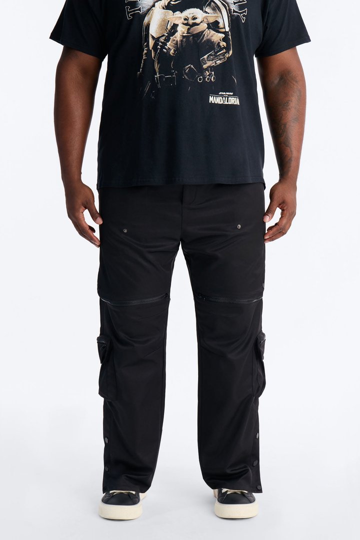 Slim Vector Deploy Zip Pant - Black