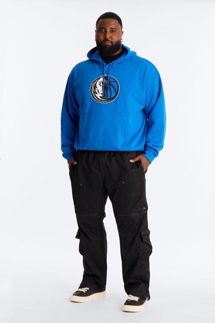 Mavericks Old English Embroidery Hoodie - Blue