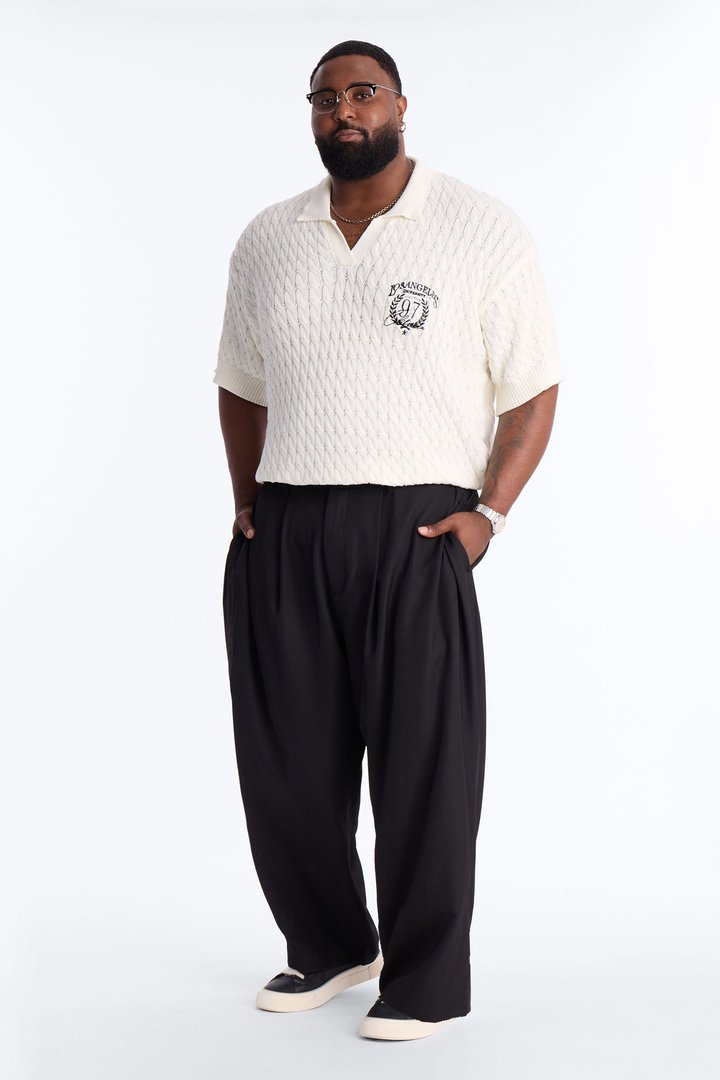 Los Angeles 97 Short Sleeve Knit Johnny Polo - Off White