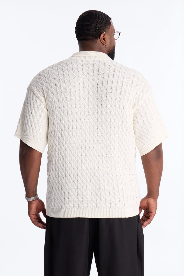 Los Angeles 97 Short Sleeve Knit Johnny Polo - Off White