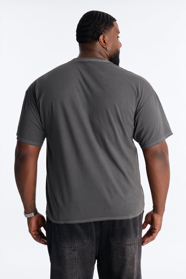 Embellished Aaliyah One In A Million Short Sleeve Tee - Black