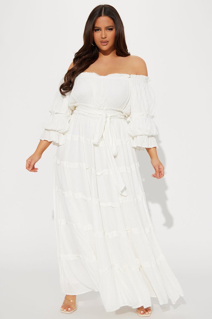 Delina Maxi Dress - White