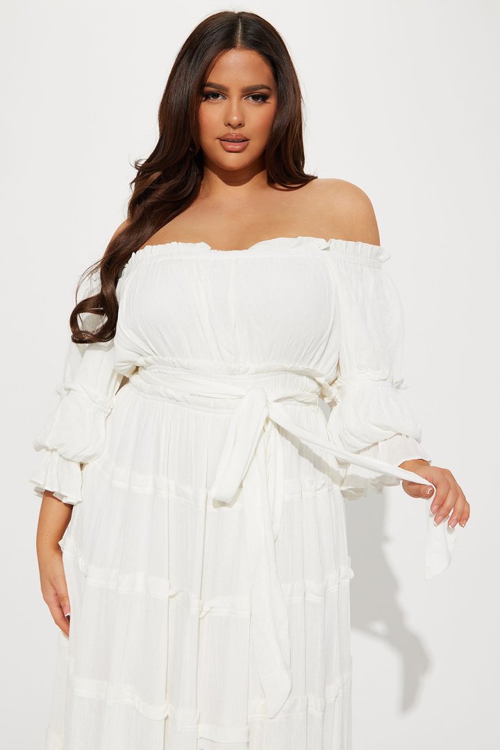Delina Maxi Dress - White