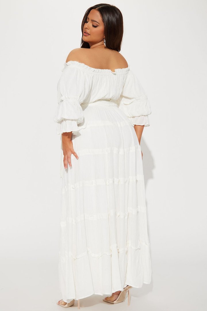 Delina Maxi Dress - White