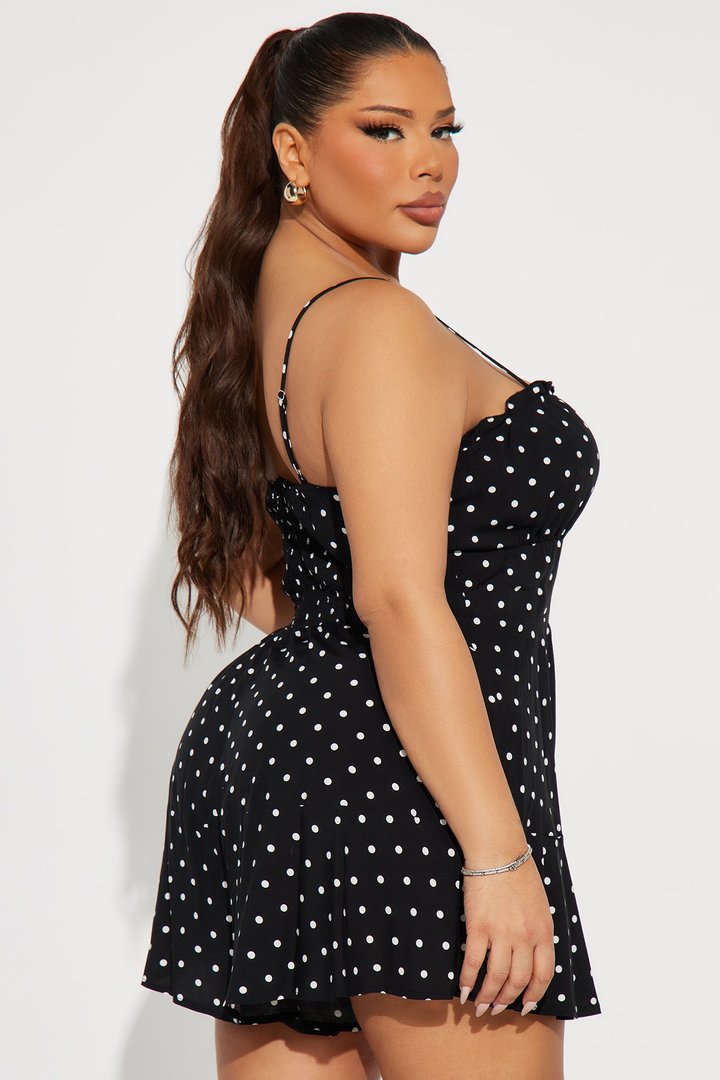 Itzel Romper - Black/White