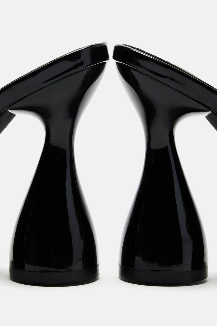 Out And About Wrap Up Heels - Black