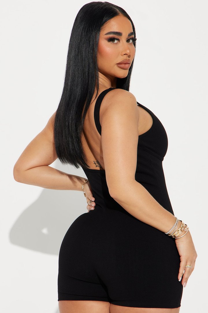 Libby Snatched Romper - Black