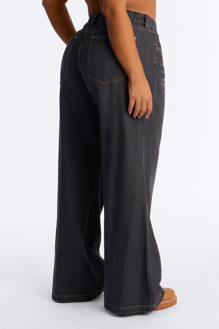 After Hours Low Rise Baggy Jeans - Black Wash