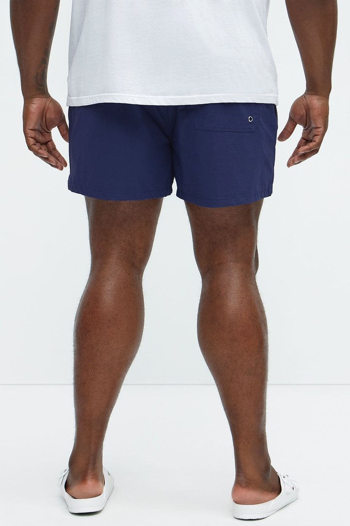 Montez Stretch Swim Trunk 4″ - Navy