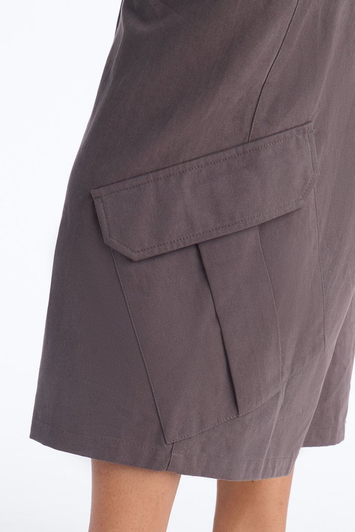 She's A Keeper Cargo Bermuda Short - Charcoal