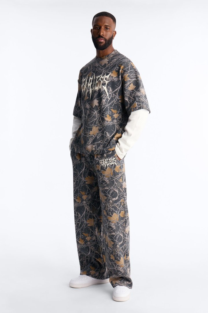 Fearless Camo Twofer Sweatshirt - Camouflage