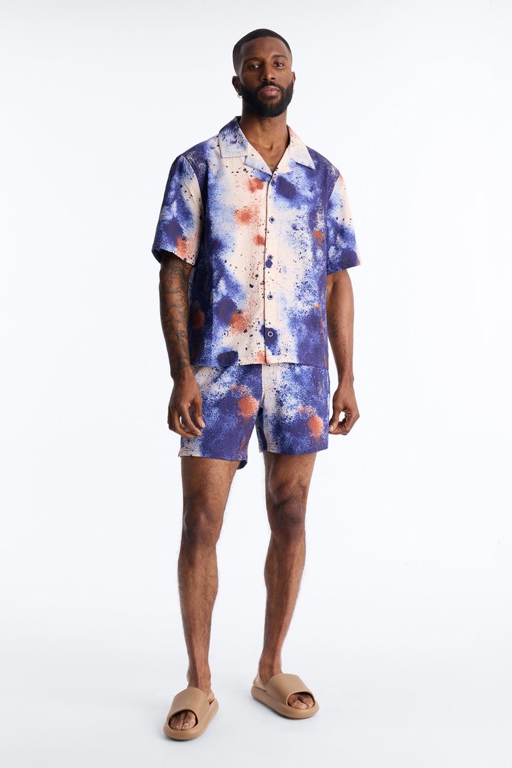 Oxide Seersucker Swim Trunk 6″ - Multi Color