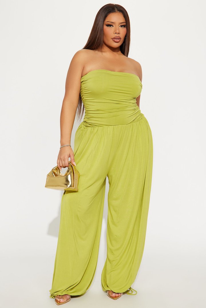 Hammock Daydreams Jumpsuit - Chartreuse
