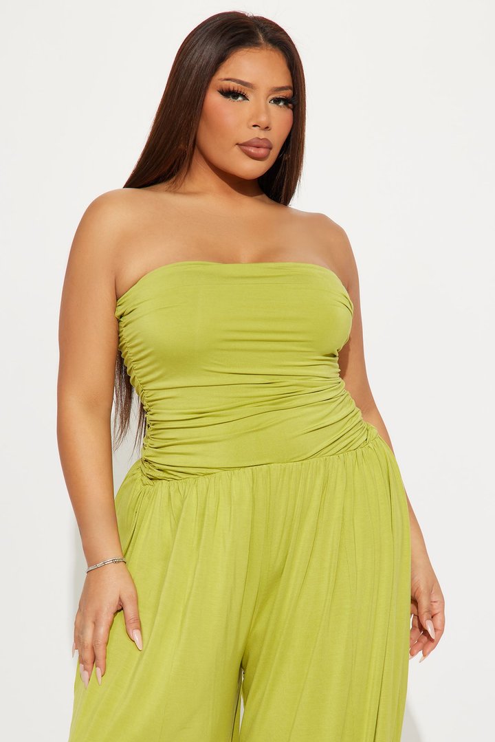 Hammock Daydreams Jumpsuit - Chartreuse