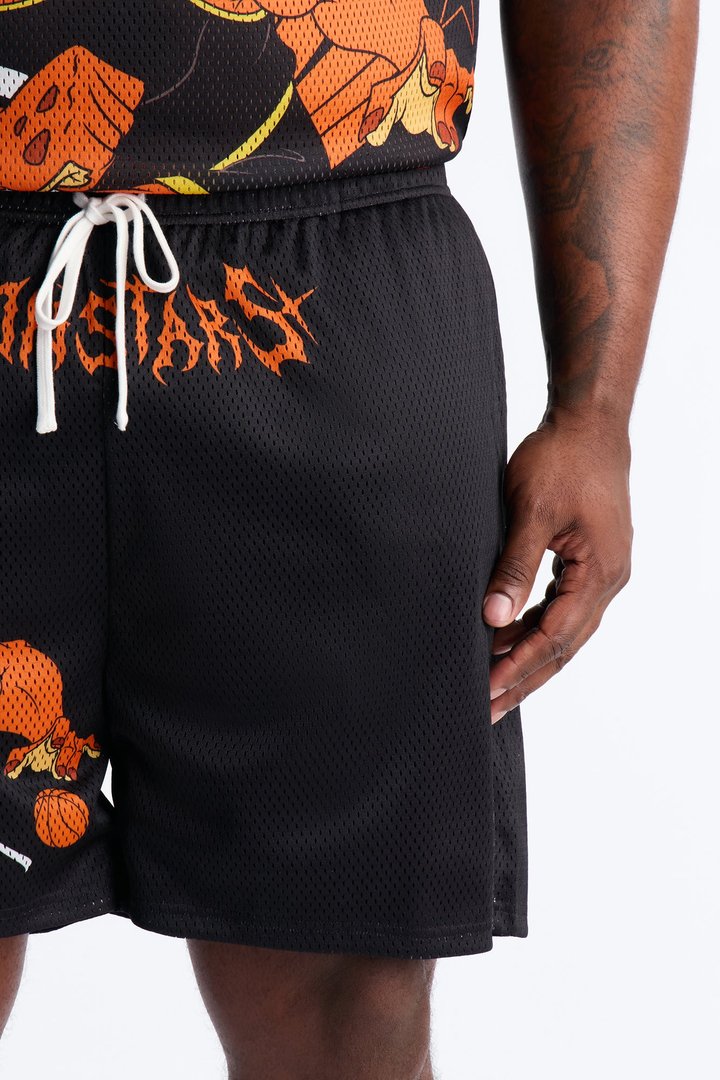 Space Jam Monstars Mayhem Jersey Short - Black