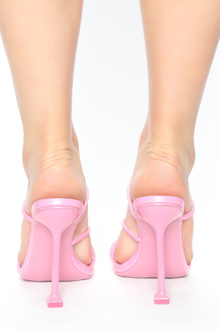 Get Over It Heeled Mules - Pink