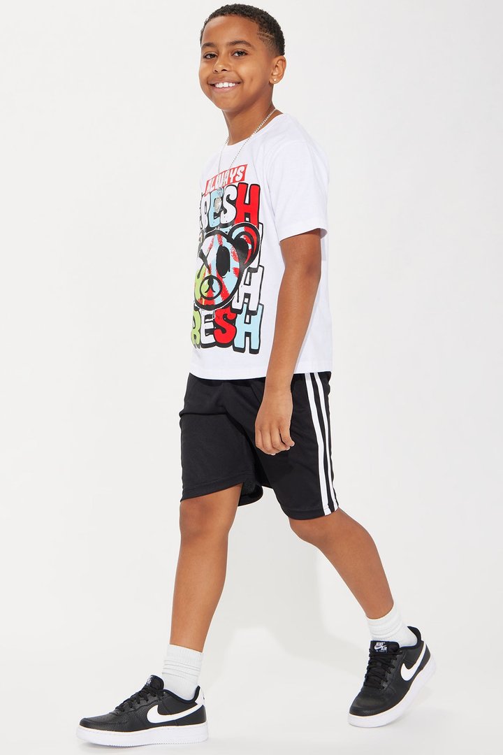 Mini Always Fresh Short Set - White/Black