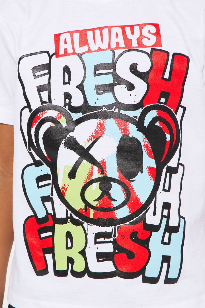 Mini Always Fresh Short Set - White/Black