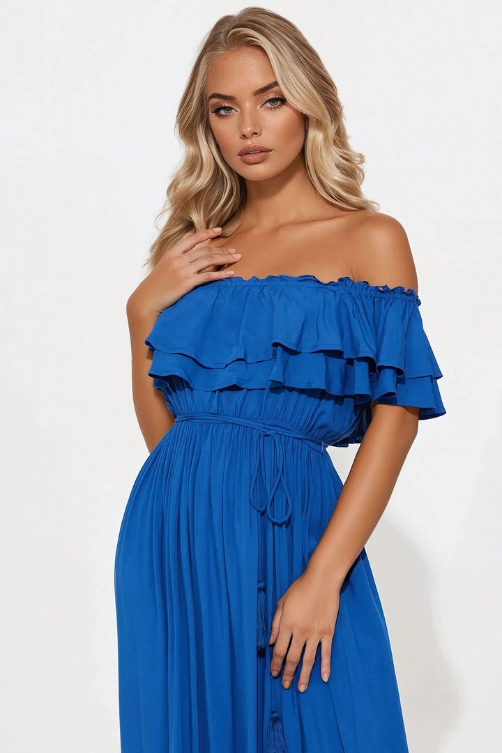 Caribbean Beauty Maxi Dress - Navy