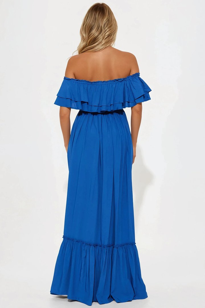 Caribbean Beauty Maxi Dress - Navy