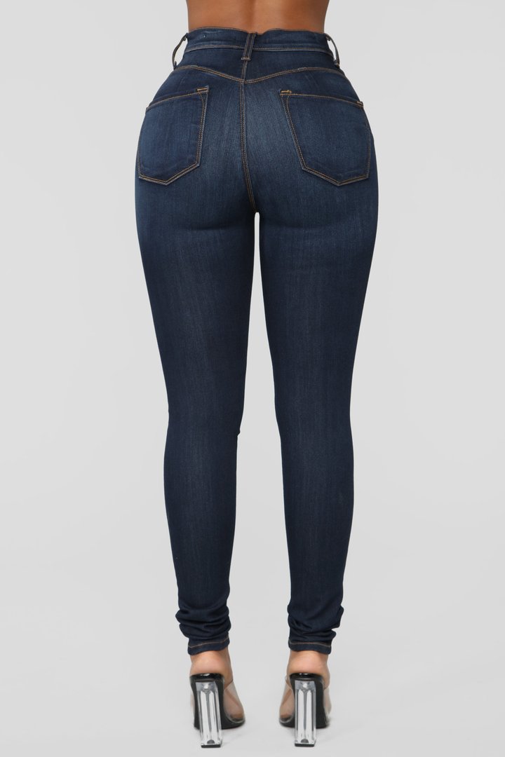 Classic Beauty Booty Lifter Skinny Jeans - Dark Denim