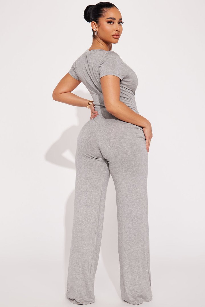 Perfect Weekend Jumpsuit - Heather Grey