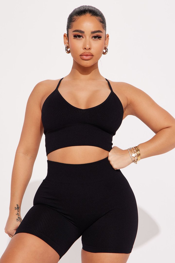 Merida Seamless Biker Short Set - Black