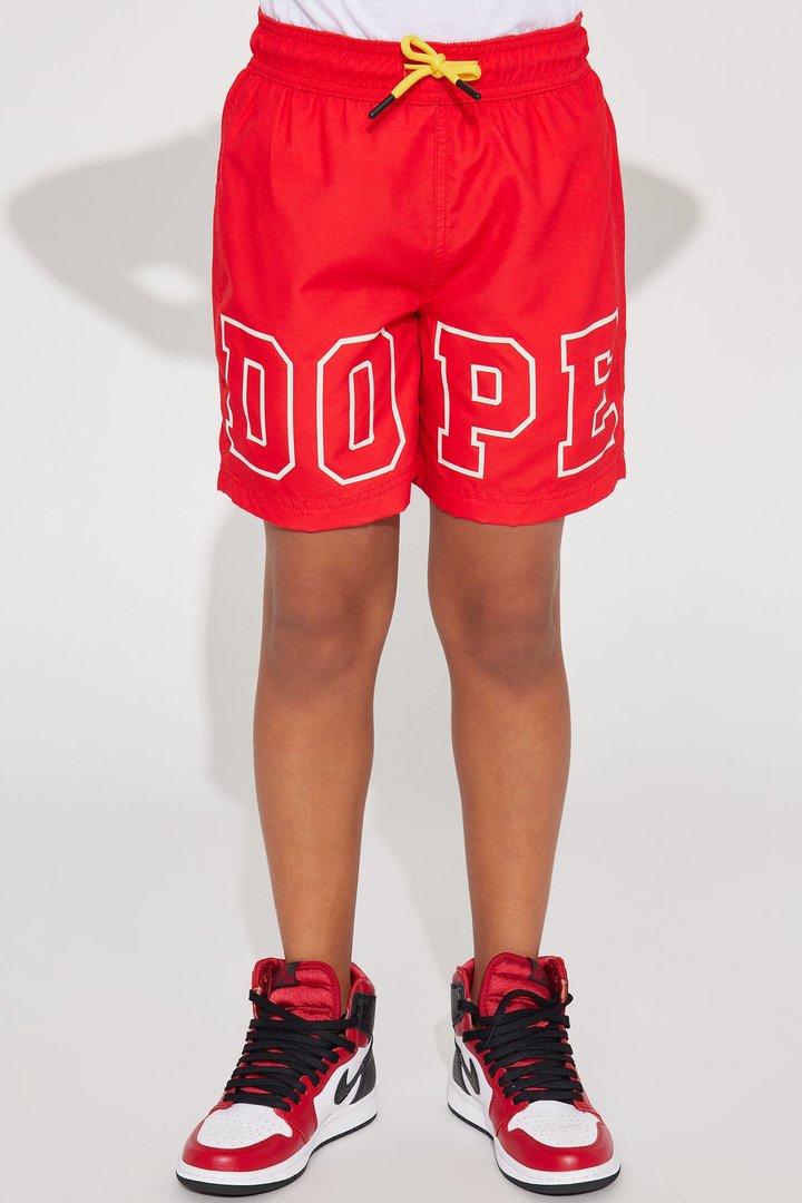 Mini it's Dope Swim Trunk - Red