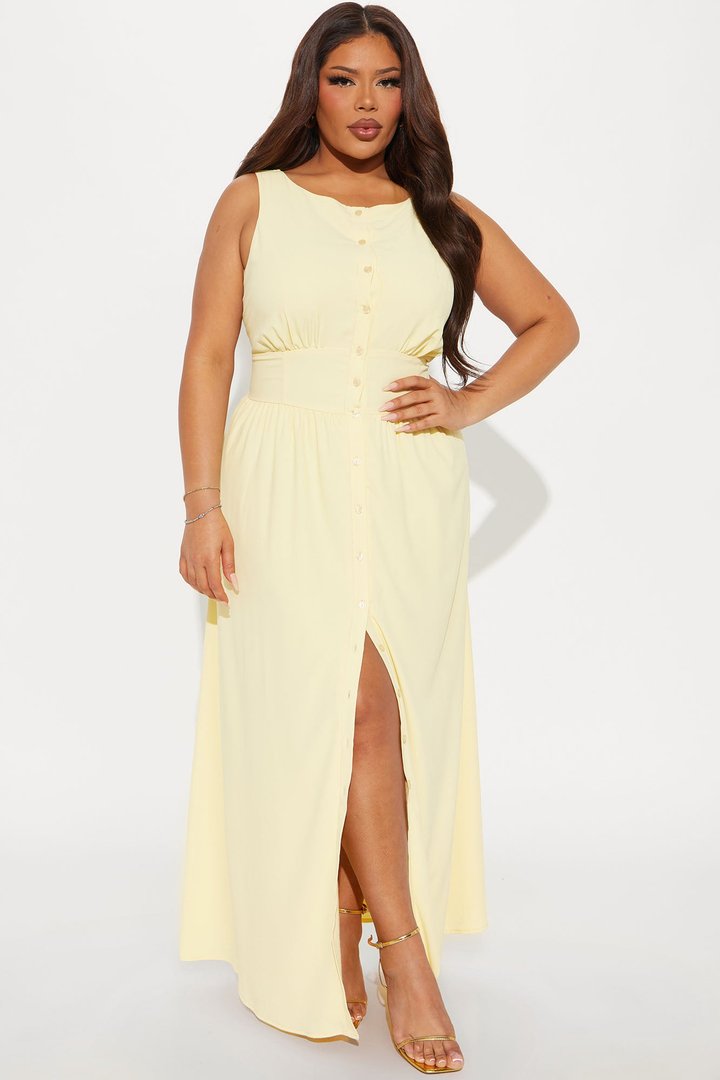 Juliet Maxi Dress - Butter Yellow
