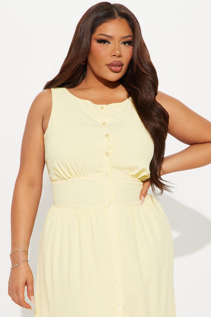 Juliet Maxi Dress - Butter Yellow
