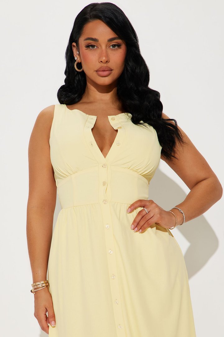 Juliet Maxi Dress - Butter Yellow