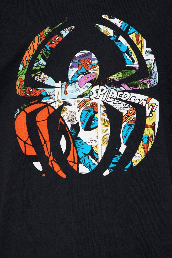 Mini Spider-Man Iconic Comic T-Shirt - Black