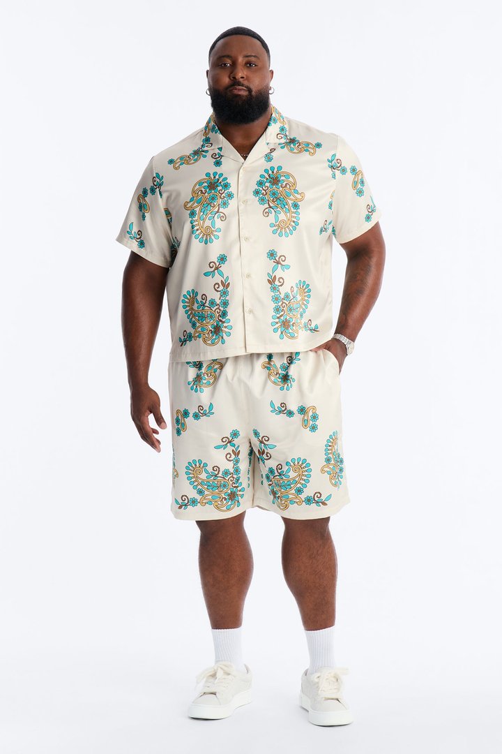 Santorini Relaxed Shorts - Natural
