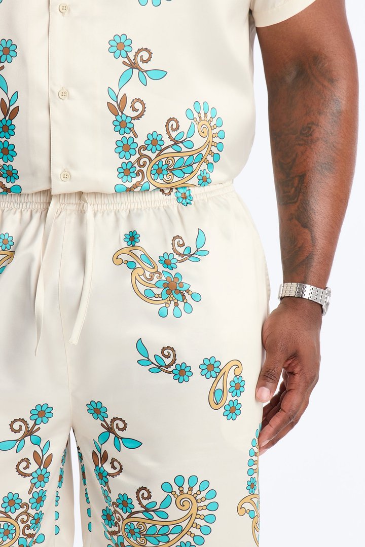 Santorini Relaxed Shorts - Natural