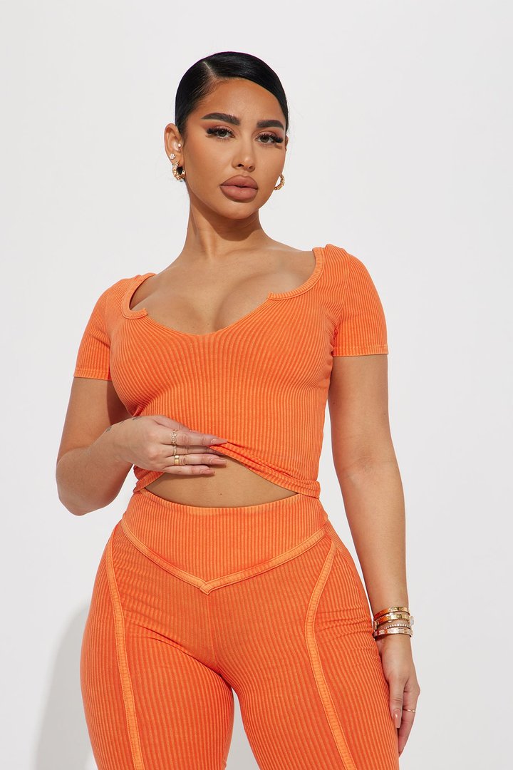 Casual Cassidy Legging Set - Orange