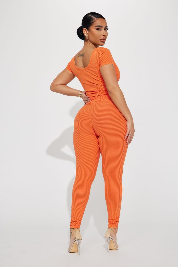 Casual Cassidy Legging Set - Orange