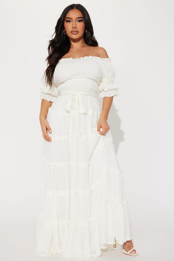 Delina Maxi Dress - White