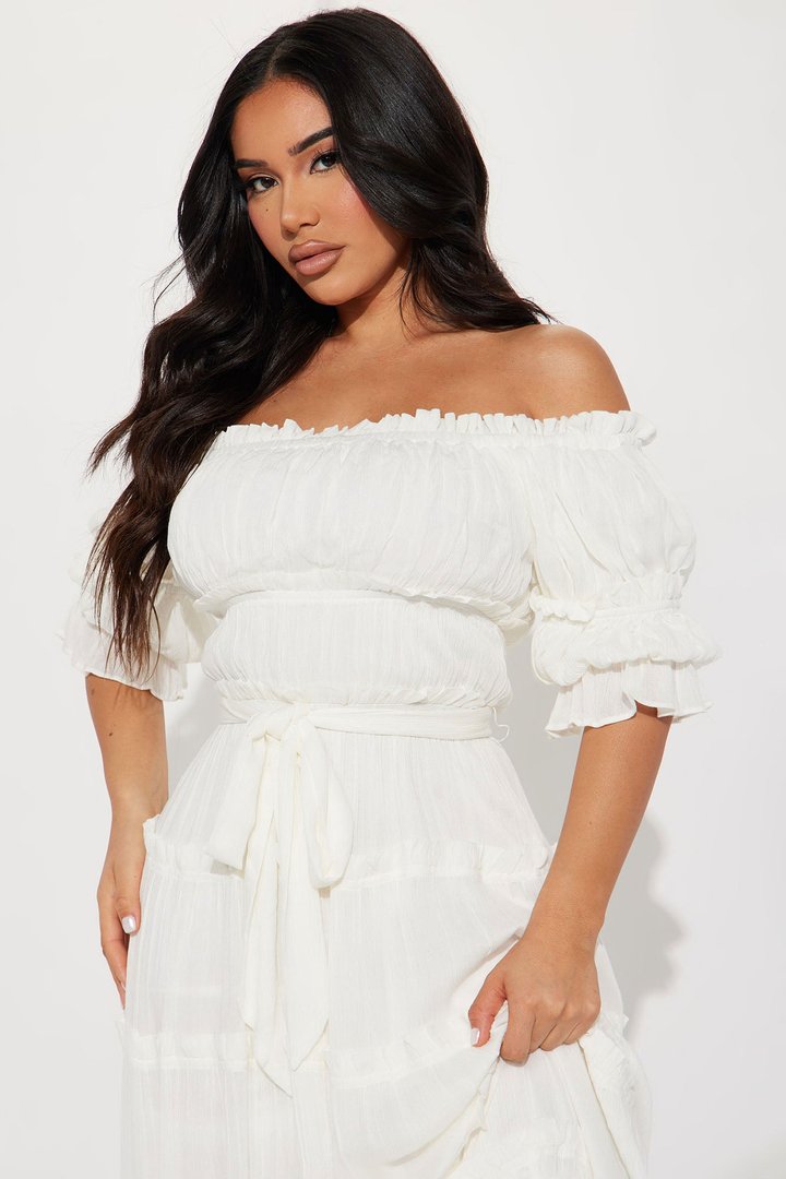 Delina Maxi Dress - White