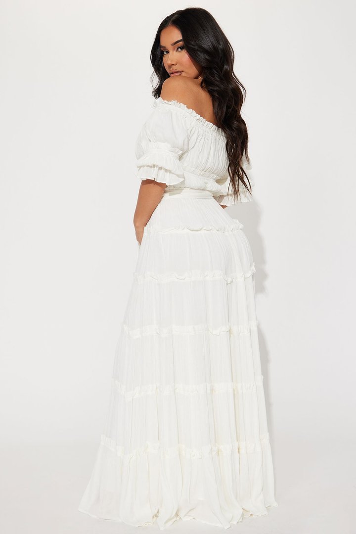 Delina Maxi Dress - White