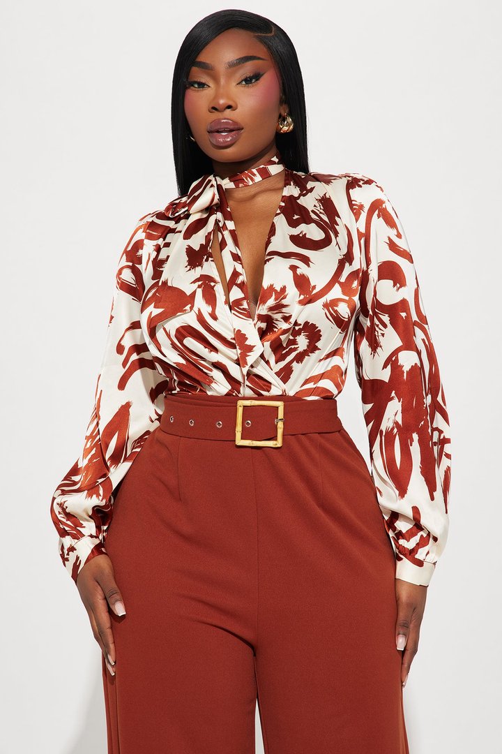 Extra Passion Jumpsuit - Rust/combo