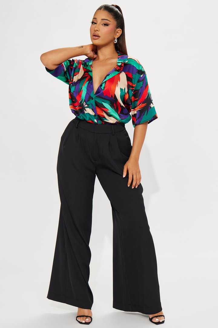 Aruba Satin Shirt - Multi Color
