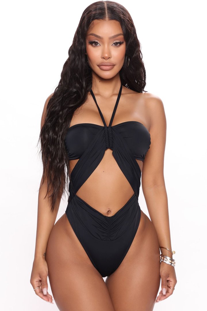 Ibiza Dreams Cutout One Piece Swimsuit - Black