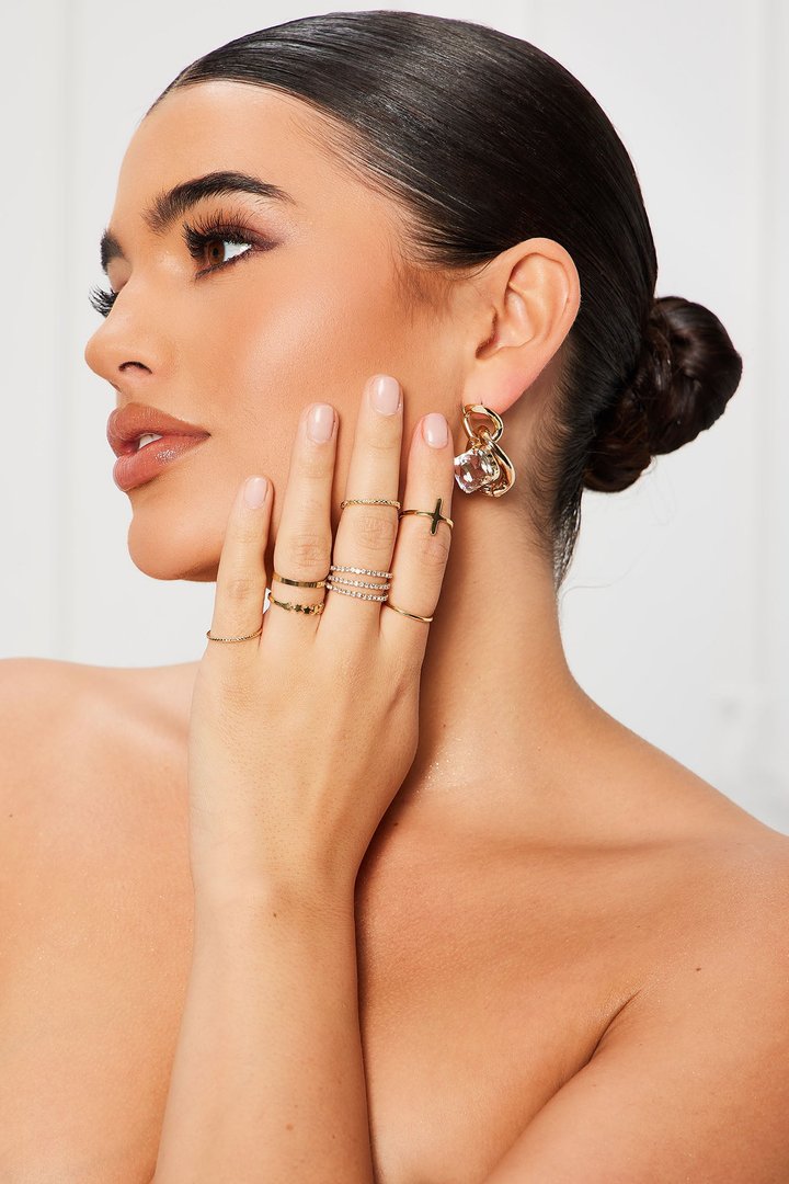 My Newest Flame 7 Piece Ring Set - Gold