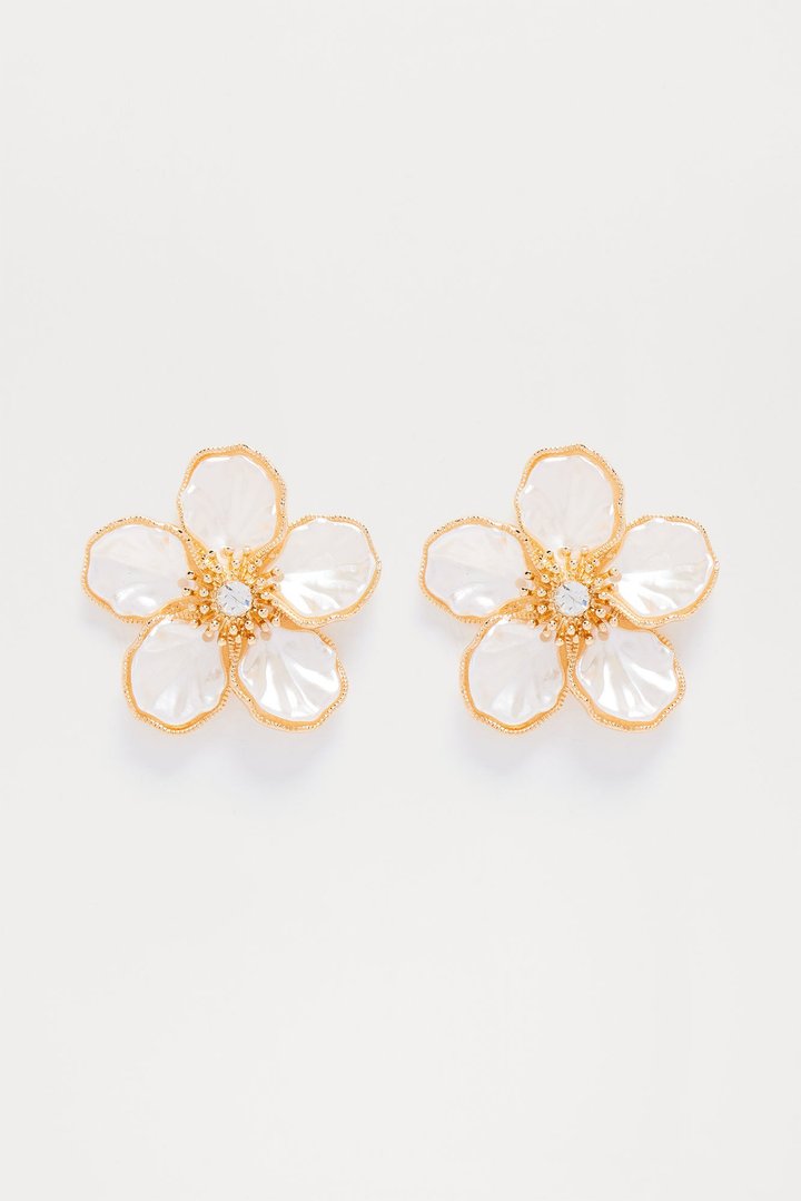 Forever On Vacation Earrings - Ivory/combo