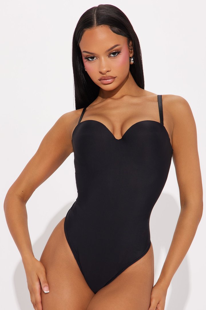 Classic Look Bodysuit - Black