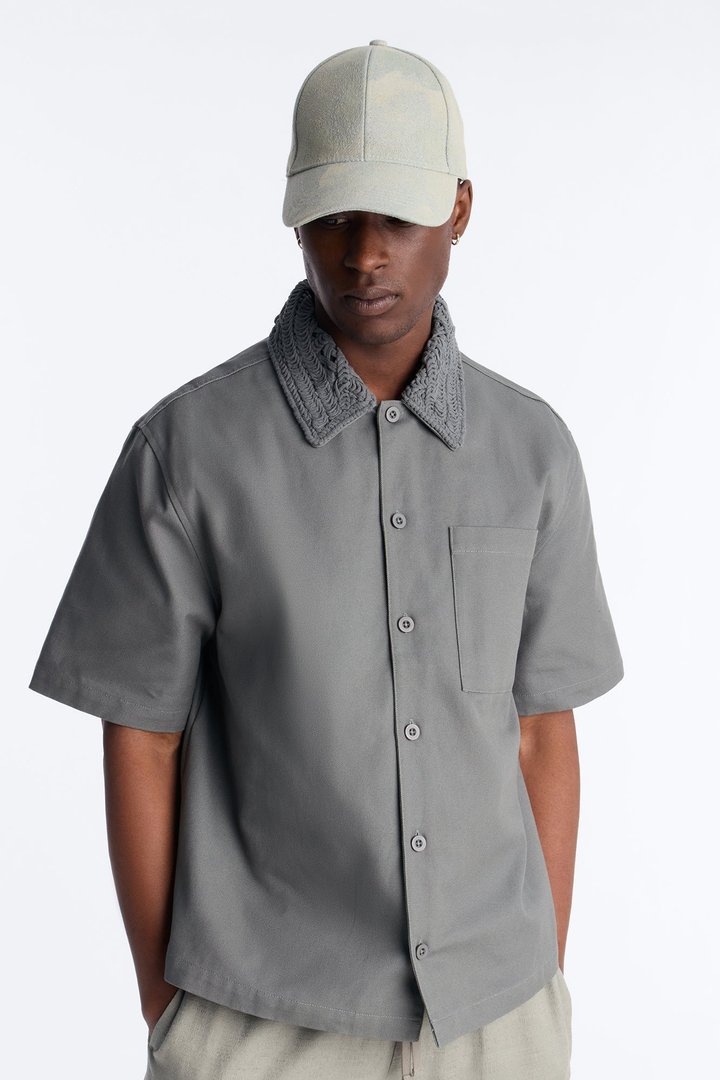 Relaxed Wild Desert Dreams Button Up Shirt - Sage