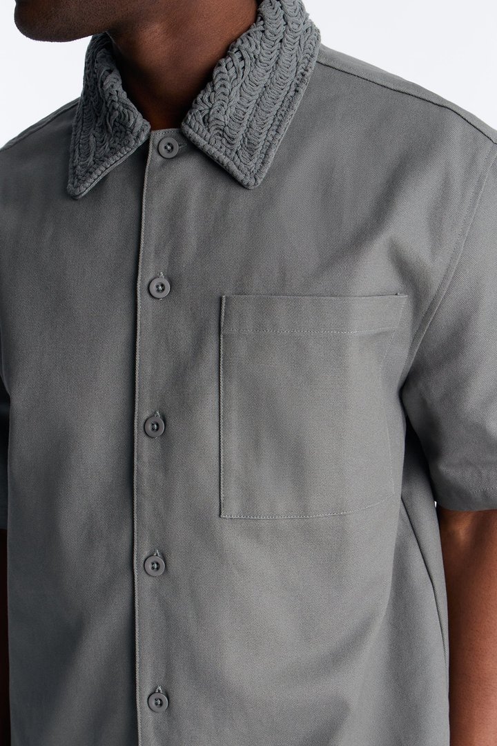 Relaxed Wild Desert Dreams Button Up Shirt - Sage