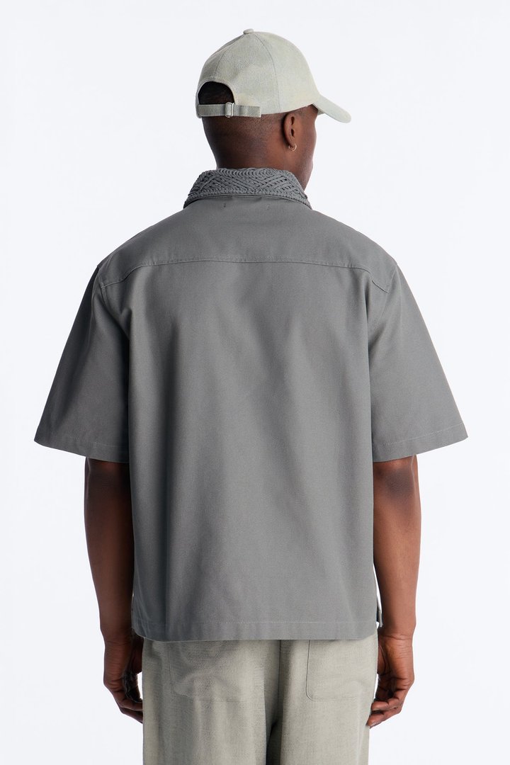 Relaxed Wild Desert Dreams Button Up Shirt - Sage