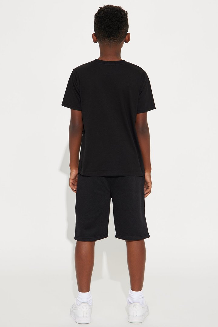 Mini King Of LA Skyline Fleece Short Set - Black/combo